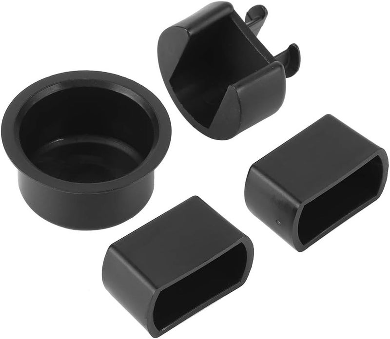 Sorandy Plastic Black Tailgate Hinge Pivot Bushing Insert Kit Impact Resistant Replacement, 4pcs 38641 Tailgate Hinge Insert Set for F150 F250 F450 F550 - Image 1